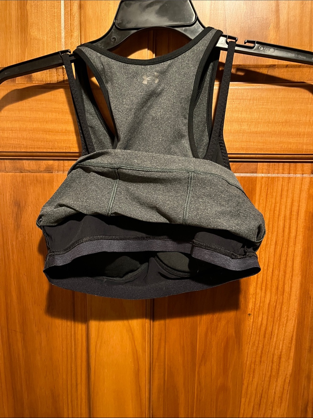 Under Armour Gray and Black Racerback Sports Bralette - Picture 5 of 6